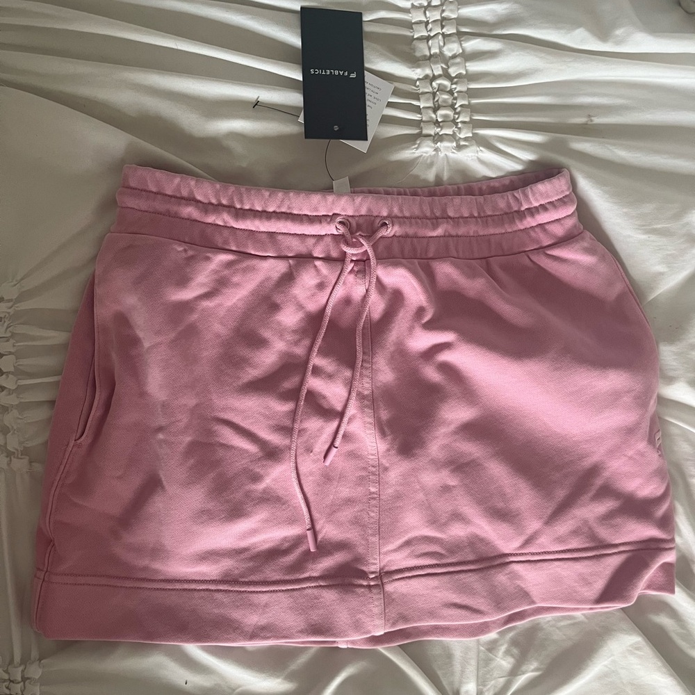 Fabletics Pink Drawstring Skirt